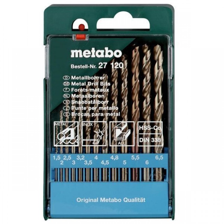 Набор сверл по металлу Metabo HSS-Co 13 предметов