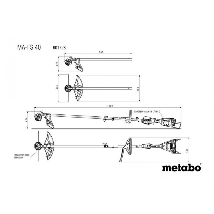 Насадка-коса Metabo MA-FS 40 - фото 11
