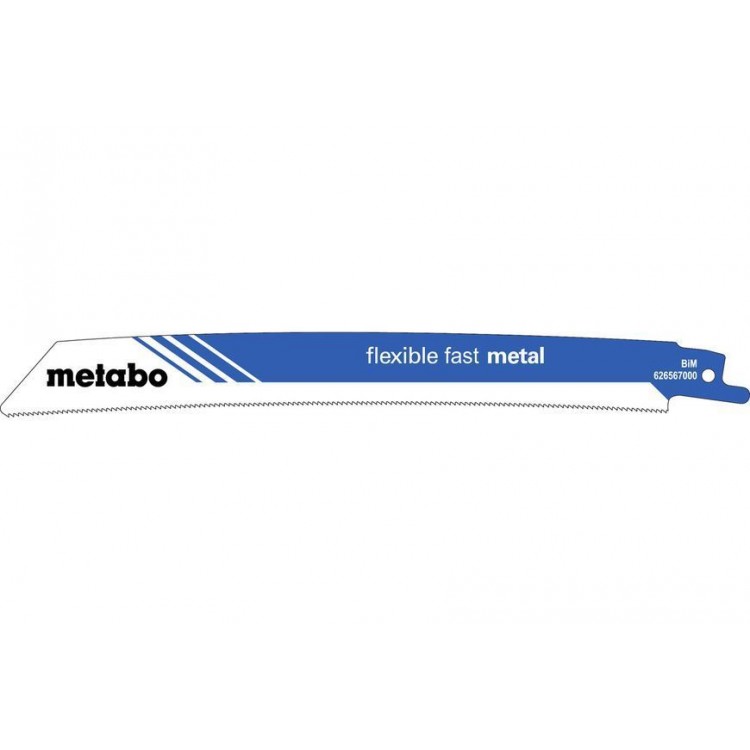 Сабельное полотно по металлу Metabo Flexible Fast Metal, 225*1,1 мм, 5 шт
