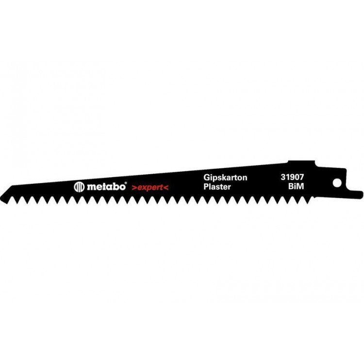 Сабельное полотно по гипсокартону Metabo expert 150 мм, S 628 DF, 5 шт
