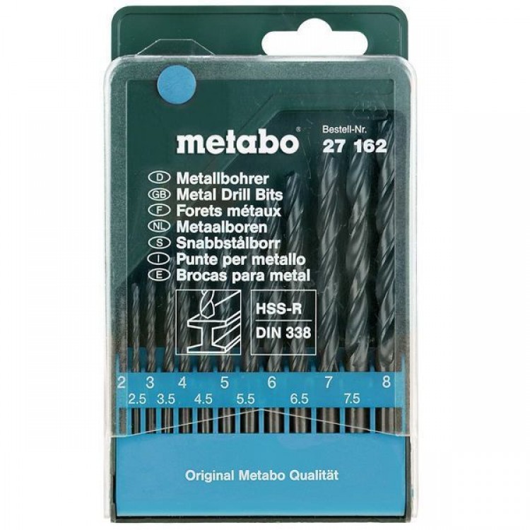 Набор сверл по металлу Metabo HSS-R 13 предметов, 2 - 8 мм