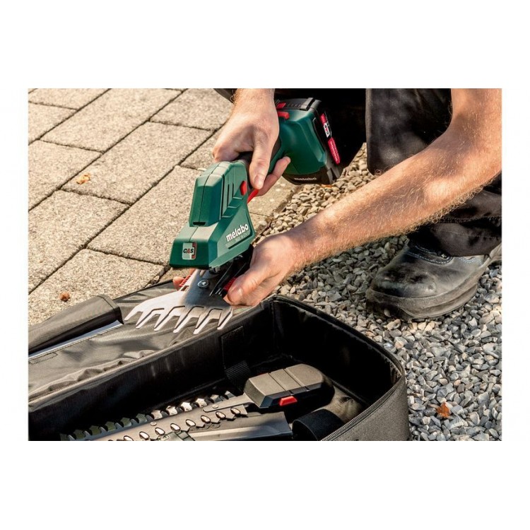 Акумуляторні ножиці для кущів та трави Metabo SGS 18 LTX Q 1х2.0 Аг - фото 4