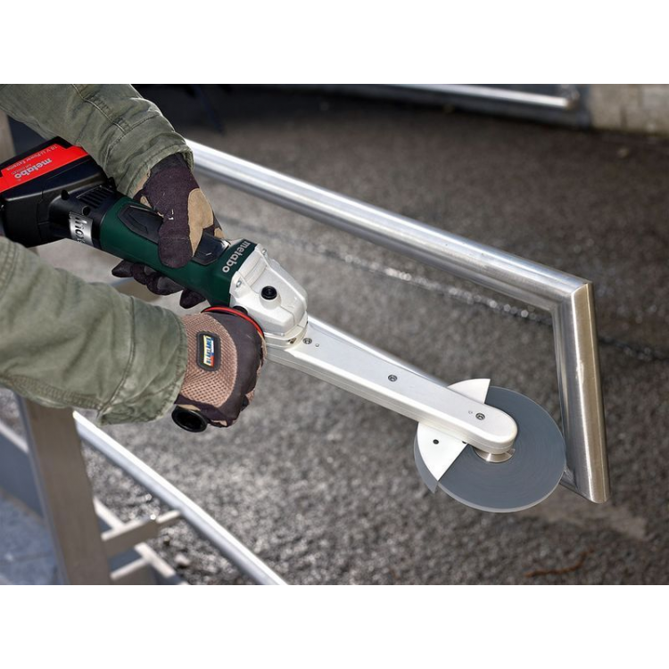 Акумуляторна шліф.машина для тяжкодоступних місць Metabo KNS 18 LTX 150 Inox каркас - фото 2