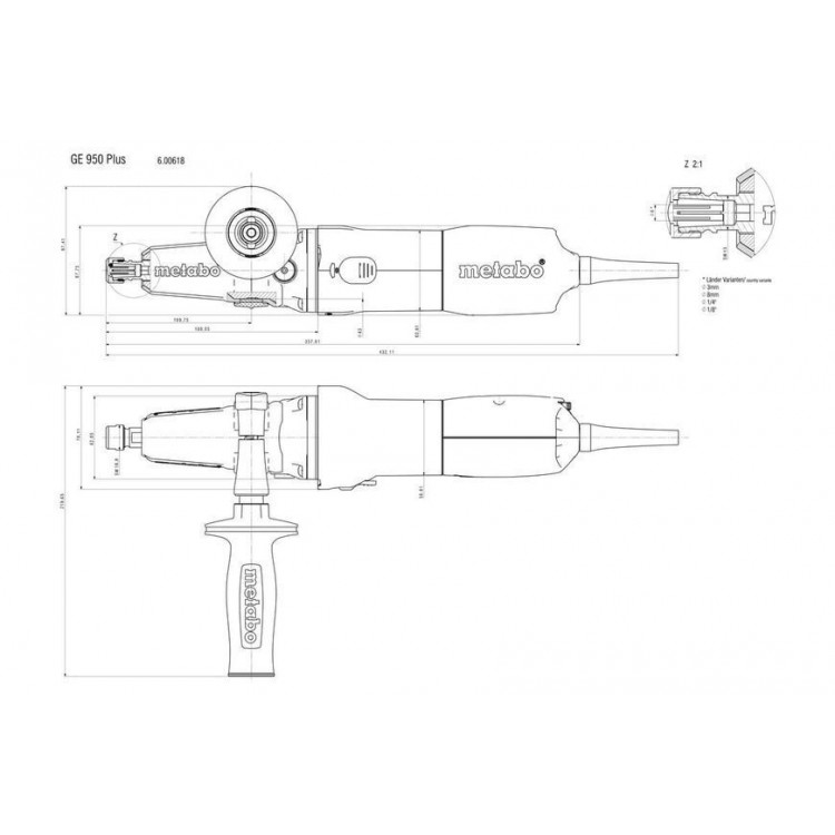 Прямошліфувальна машина Metabo GE 950 G Plus - фото 7
