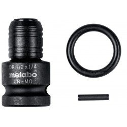 Перехідник ударостійкий Metabo з квадрата 1/2" на шестигранник 1/4"
