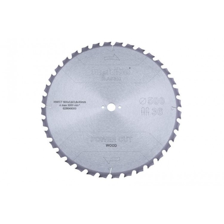 Пильный диск Metabo CLASSIC по дереву 500x30x3.8, 36 зубъев