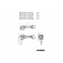 Акумуляторна болгарка Metabo WB 18 LTX BL 15-125 Quick каркас в кейсі - фото 9