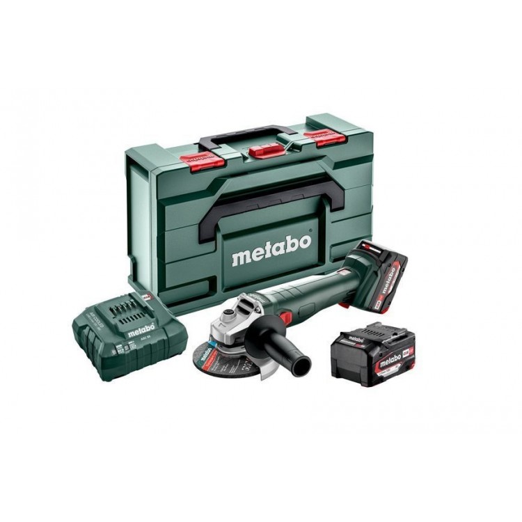 Акумуляторна болгарка Metabo W 18 L 9-125 Quick 2х5.2 Аг