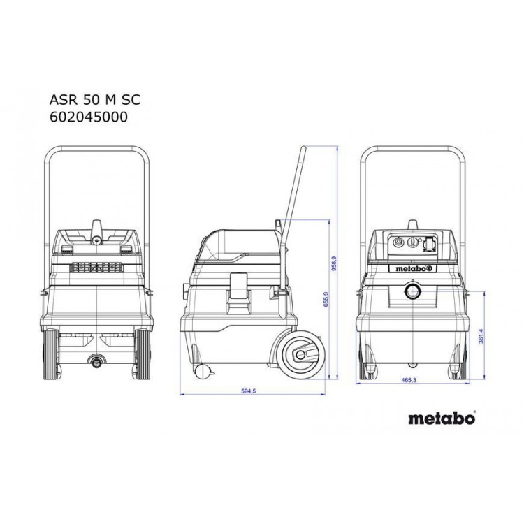 Пилосос Metabo ASR 50 M SС - фото 5