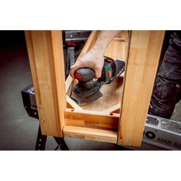 Акумуляторна вібраційна шліфувальна машина Metabo PowerMaxx SRA 12 BL SET каркас в кейсі - фото 9