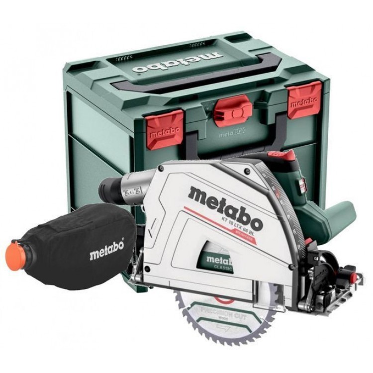 Акумуляторна занурювальна дискова пила Metabo KT 18 LTX 66 BL каркас в кейсі - фото 5
