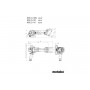 Акумуляторна болгарка Metabo W 18 L 9-125 Quick 3х4.0 Аг - фото 11