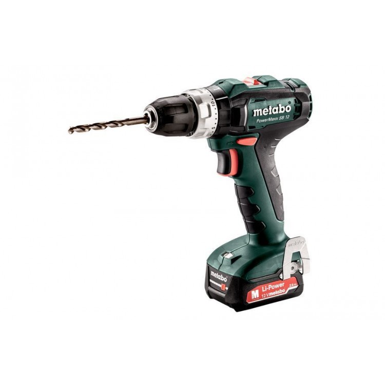 Акумуляторний ударний дриль-шурупокрут Metabo PowerMaxx SB 12 2х2 Aг