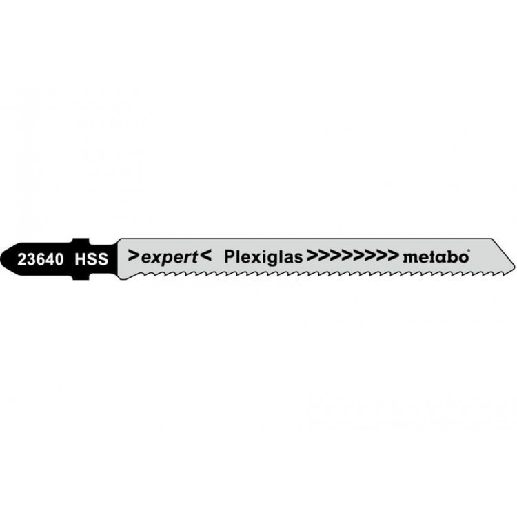 Лобзиковое полотно для плексигласа, поликарбоната Metabo Expert 74 мм T 101 A, 5 шт