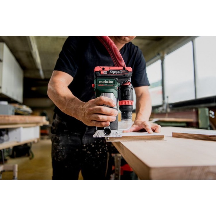 Акумуляторний кромковий фрезер Metabo FMV 18 LTX BL 8 каркас в кейсі - фото 4