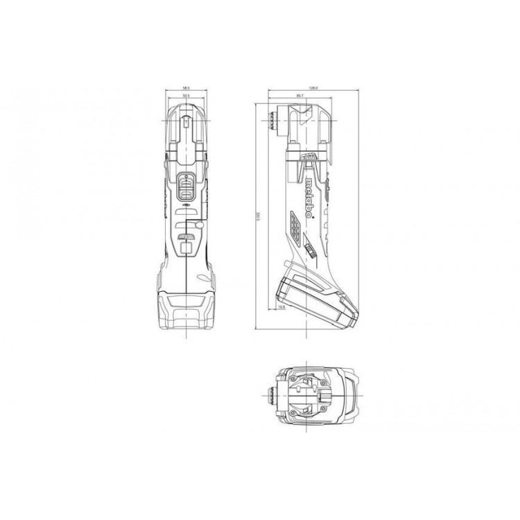 Акумуляторний багатофункціональний інструмент Metabo MT 18 LTX 2х2.0 Аг - фото 4