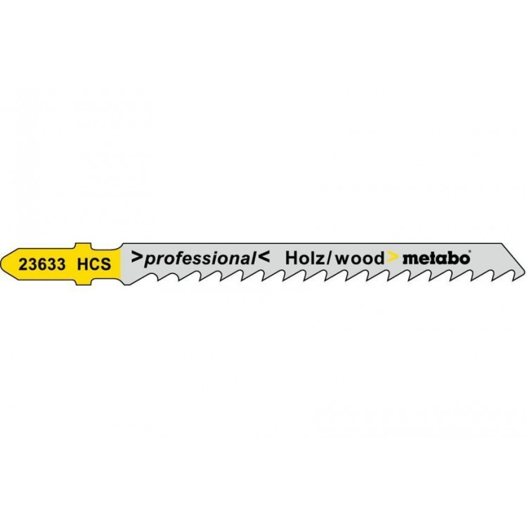 Лобзиковое полотно для дерева Metabo Professional 74 мм T 144 D, 5 шт