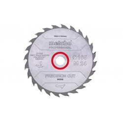 Пильный диск Metabo PROFESSIONAL, по дереву 165x20x2.2, 24 зубъев