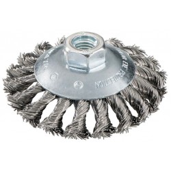 Кругла вигнута щітка для болгарок Metabo 100х10х0.50 мм, плетена