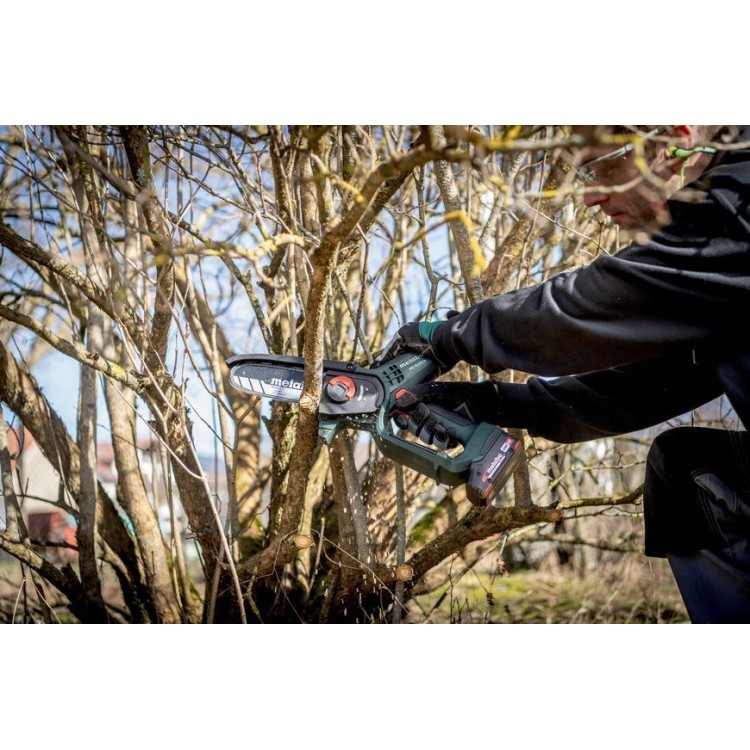 Акумуляторна ланцюгова пила Metabo MS 18 LTX 15 каркас - фото 4