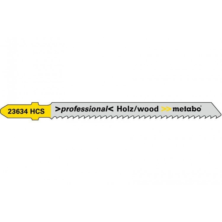 Пилка для лобзика по дереву Metabo Professional 74 мм T 101 B, 5 шт