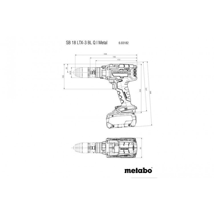 Акумуляторний ударний дриль-шурупокрут Metabo SB 18 LTX-3 BL Q I METAL каркас в кейсі - фото 11