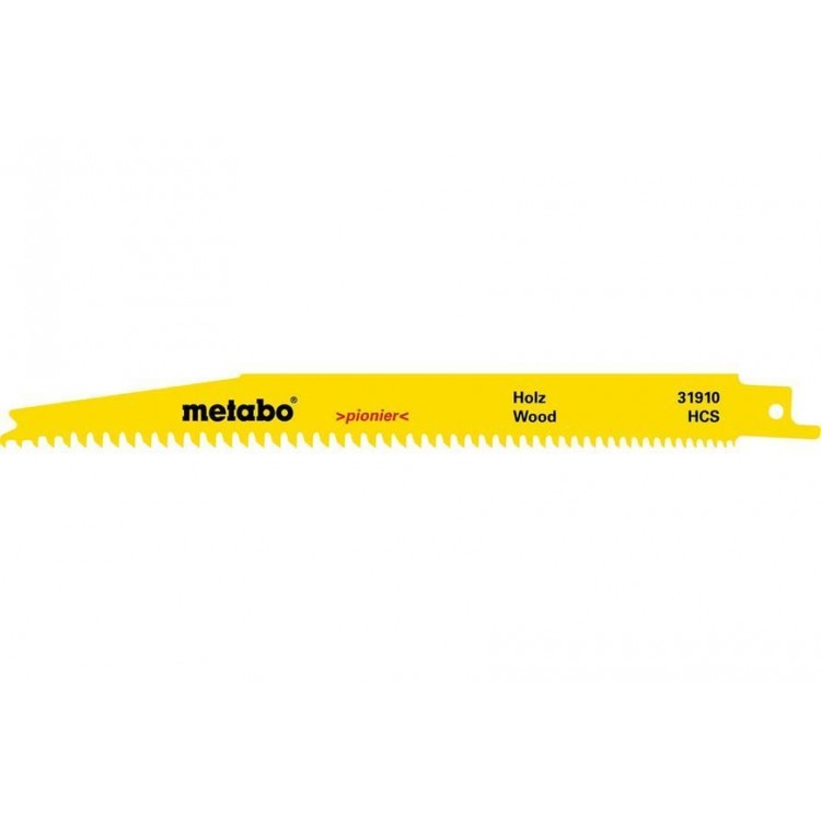Сабельное полотно по дереву Metabo Professional 200 мм, S 2345 X, 5 шт