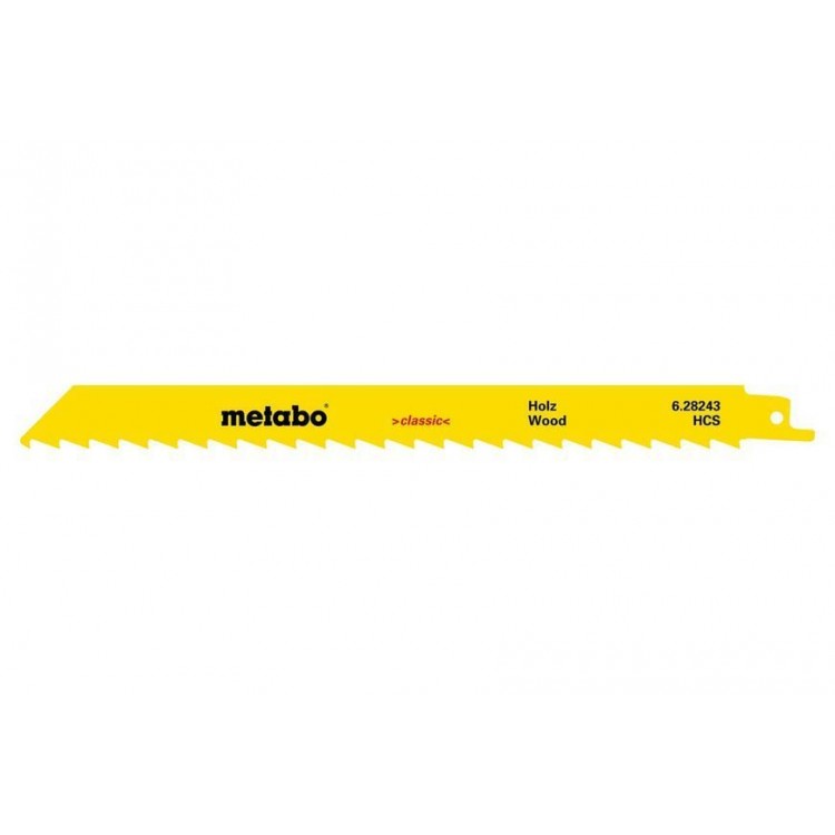 Сабельное полотно по дереву Metabo classic 225 мм, S 1111 К, 5 шт