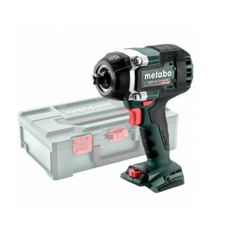 Акумуляторний ударний гайкокрут Metabo SSW 18 LTX 800 BL каркас в кейсі