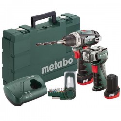 Аккумуляторный шуруповерт Metabo PowerMaxx BS + Фонарь Metabo PowerMaxx ULA LED