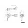 Акумуляторна болгарка Metabo WB 18 LTX BL 180 каркас в кейсі - фото 5