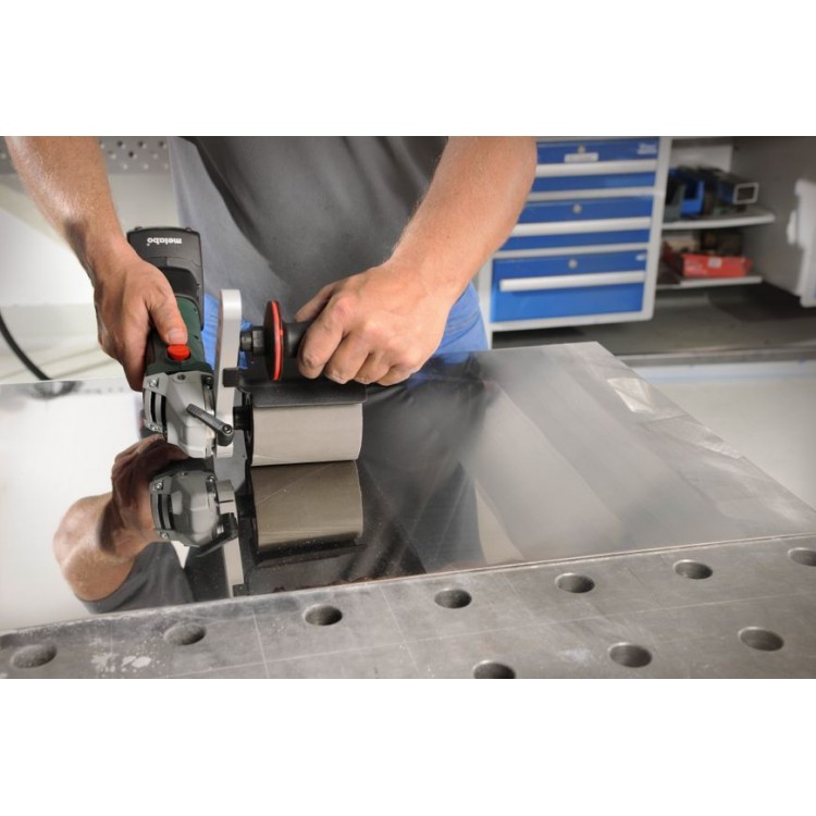 Акумуляторна щіткова шліфувальна машина Metabo S 18 LTX 115 INOX 5.2 Аг - фото 1