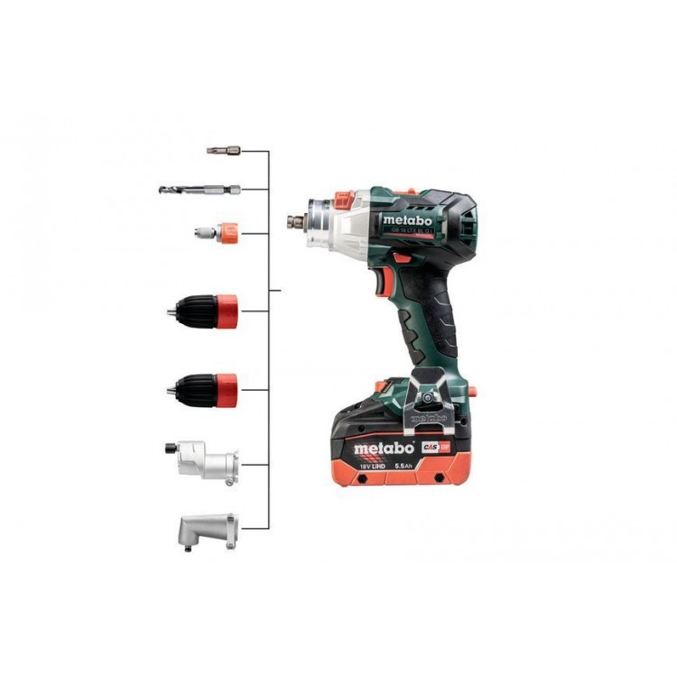 Акумуляторний шурупокрут-різьбонарізчик Metabo Metabo GB 18 LTX BL Q I 2х5.5Aг - фото 3