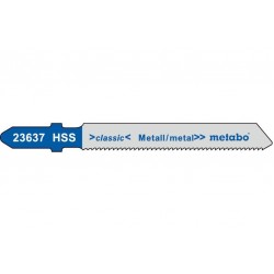 Пилка для лобзика по металлу Metabo Classic 51 мм T 118 A, 25 шт