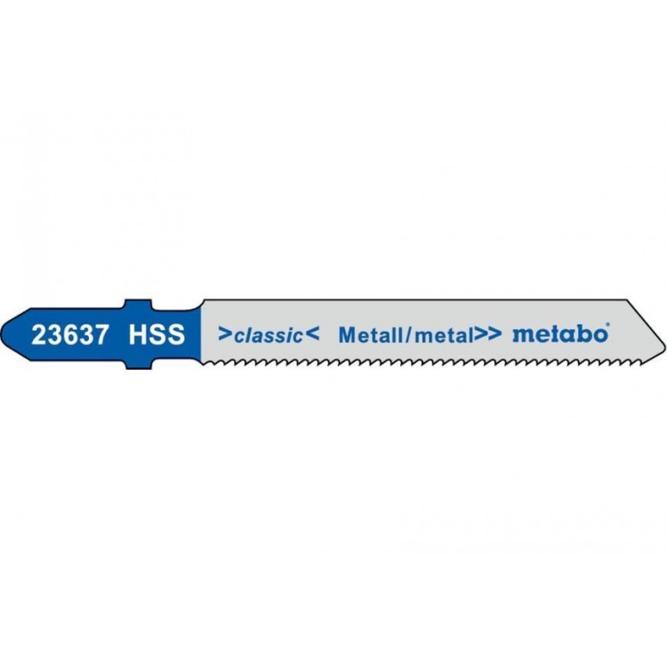 Пилка для лобзика по металлу Metabo Classic 51 мм T 118 A, 25 шт