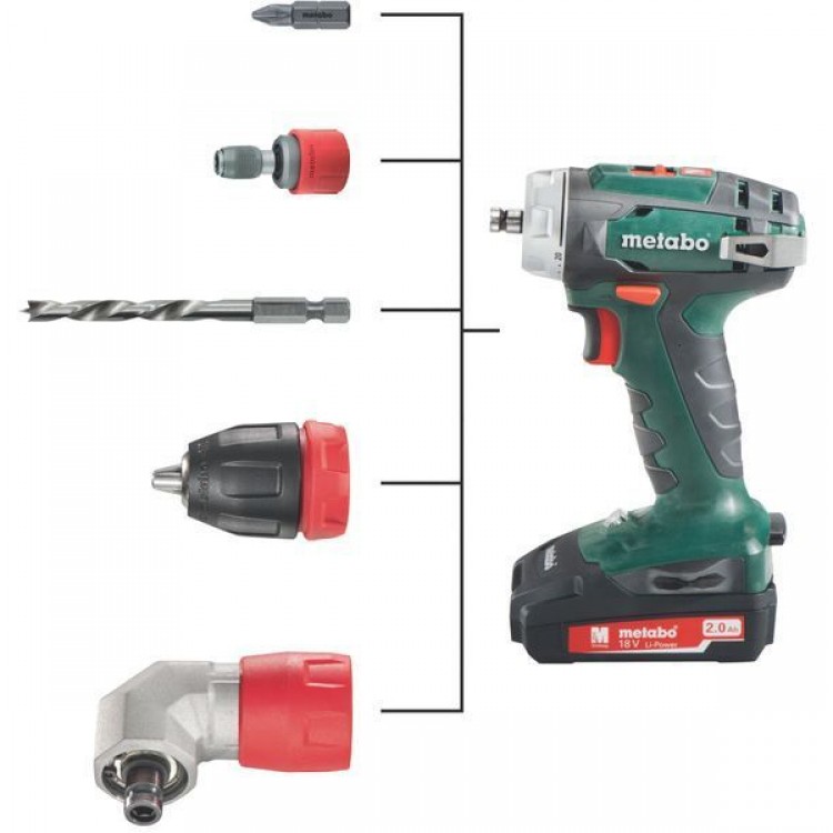 Акумуляторний дриль-шурупокрут Metabo BS 18 Quick 2х2.0 Аг Mobile Workshop - фото 4
