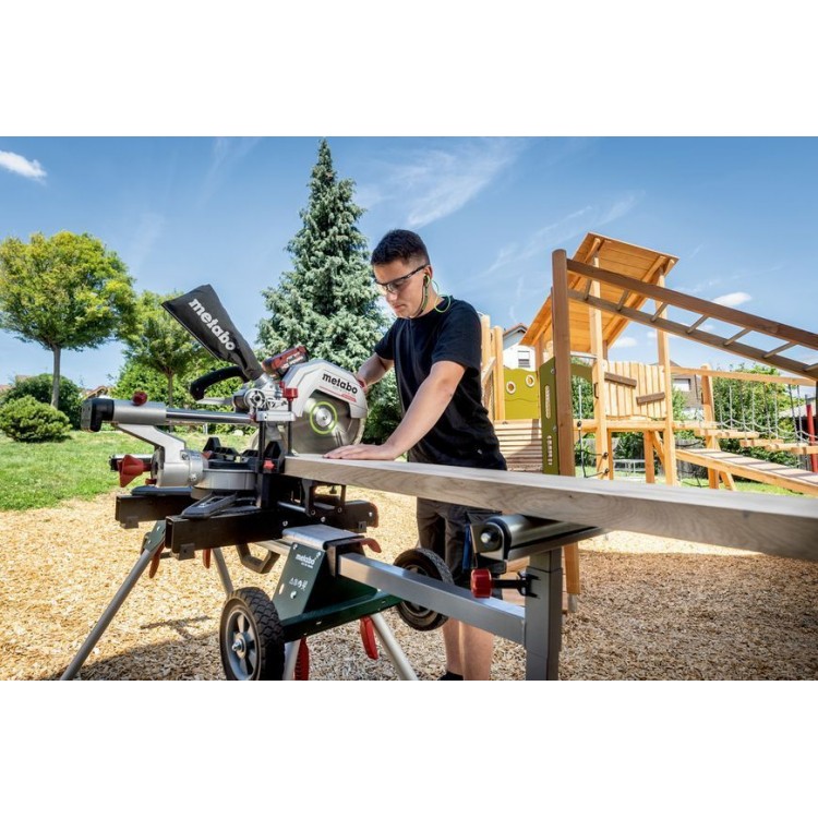 Акумуляторна торцювальна пила з протяжкою Metabo KGS 18 LTX BL 305 каркас - фото 7