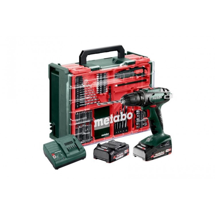 Акумуляторний дриль-шурупокрут Metabo BS 18 2х2.0 Аг Mobile Workshop