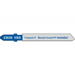 Пилка для лобзика по металлу Metabo Classic 66 мм T 118 G, 25 шт