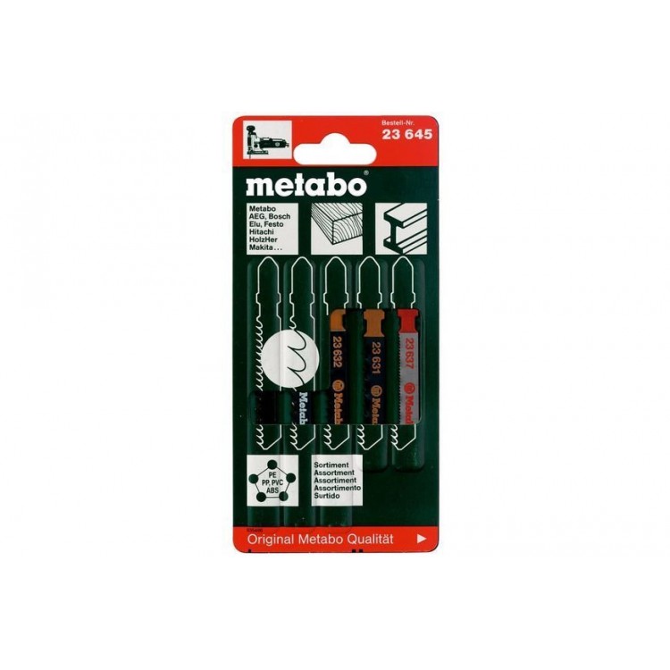 Набор пилок для лобзика Metabo 5 штук