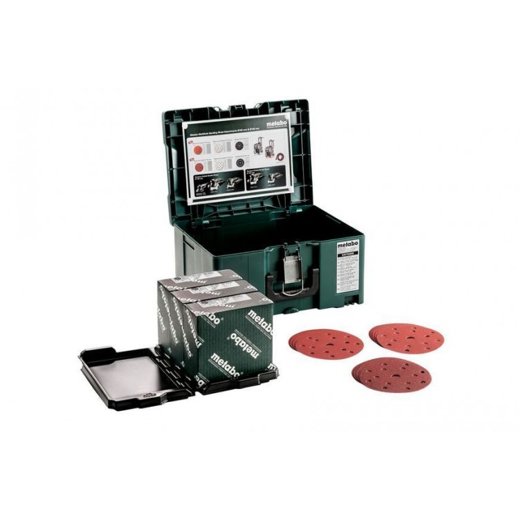 Набір шліфувального паперу на липучці Metabo Metaloc Multi-hole 150 мм, 150 шт