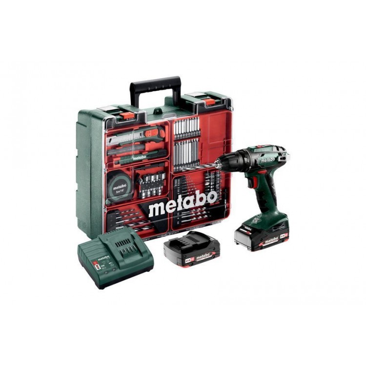 Акумуляторний дриль-шурупокрут Metabo BS 18 2х2.0 Аг Set