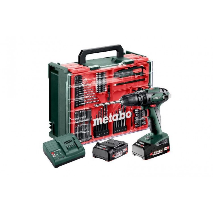 Акумуляторний ударний дриль-шурупокрут Metabo SB 18 2х2.0 Аг Mobile Workshop