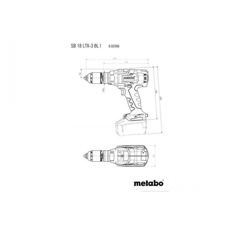 Аккумуляторный ударный шуруповерт Metabo SB 18 LTX-3 BL I Каркас - фото 2 Аккумуляторный ударный шуруповерт Metabo SB 18 LTX-3 BL I Каркас - фото 2