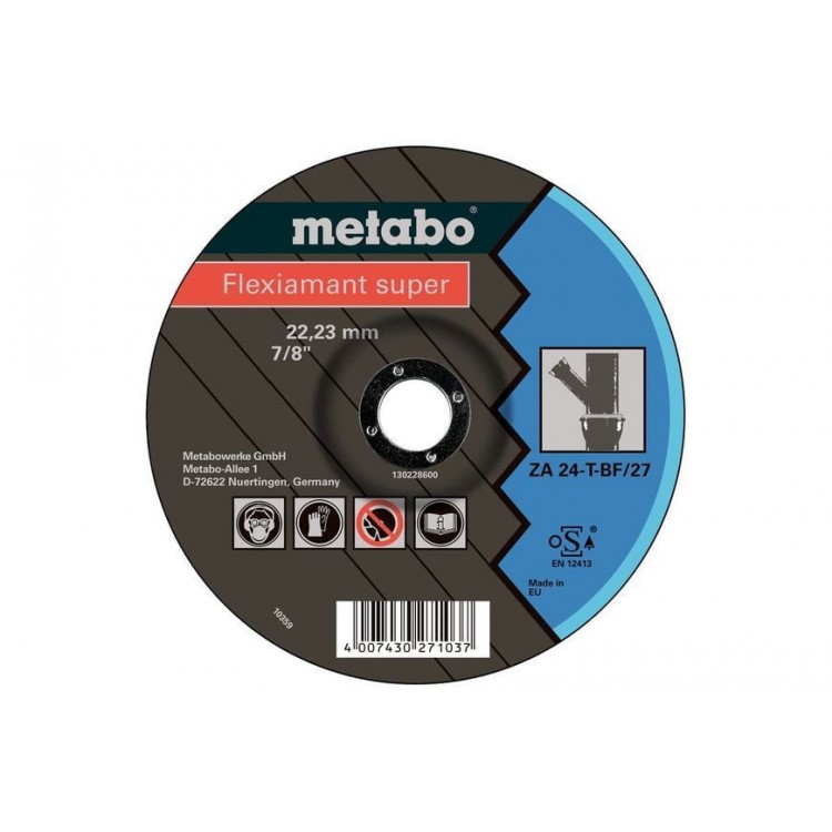 Зачистной круг для литых материалов Metabo Flexiamant Super 125x7x22.23