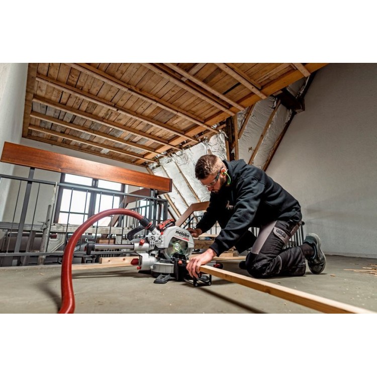 Акумуляторна торцювальна пила з протяжкою Metabo KGS 18 LTX BL 216 2х5.2 Аг - фото 3