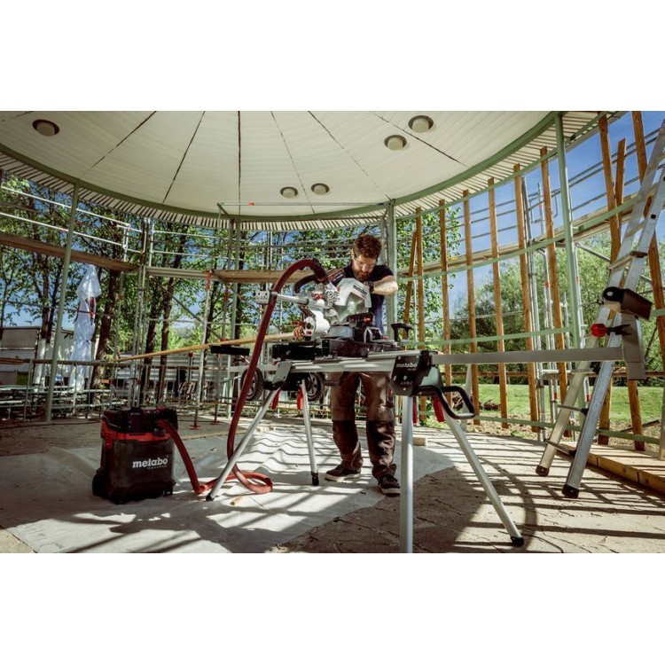 Акумуляторна торцювальна пила з протяжкою Metabo KGS 18 LTX BL 254 каркас - фото 3