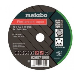 Универсальный отрезной диск по камню и пластику Metabo Flexiarapid Super Universal 76х1х10, 5 шт