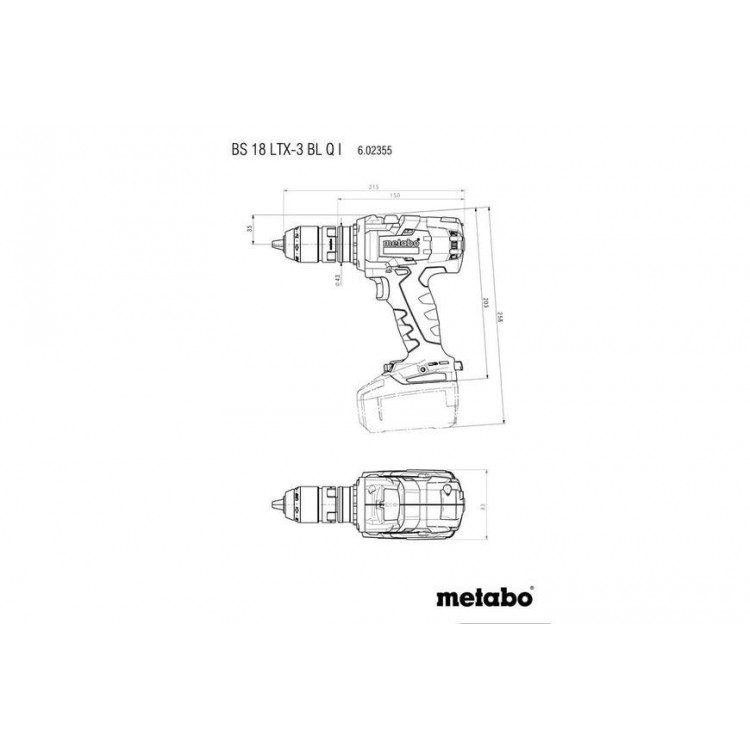Аккумуляторный шуруповерт Metabo BS 18 LTX-3 BL Q I 5.2 Ач Li-Power - фото 4