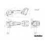 Акумуляторна болгарка Metabo W 18 L BL 9-125 каркас в кейсі - фото 10